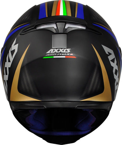 Capacete Fechado Moto Axxis By Mt Eagle Italy Preto Cinza