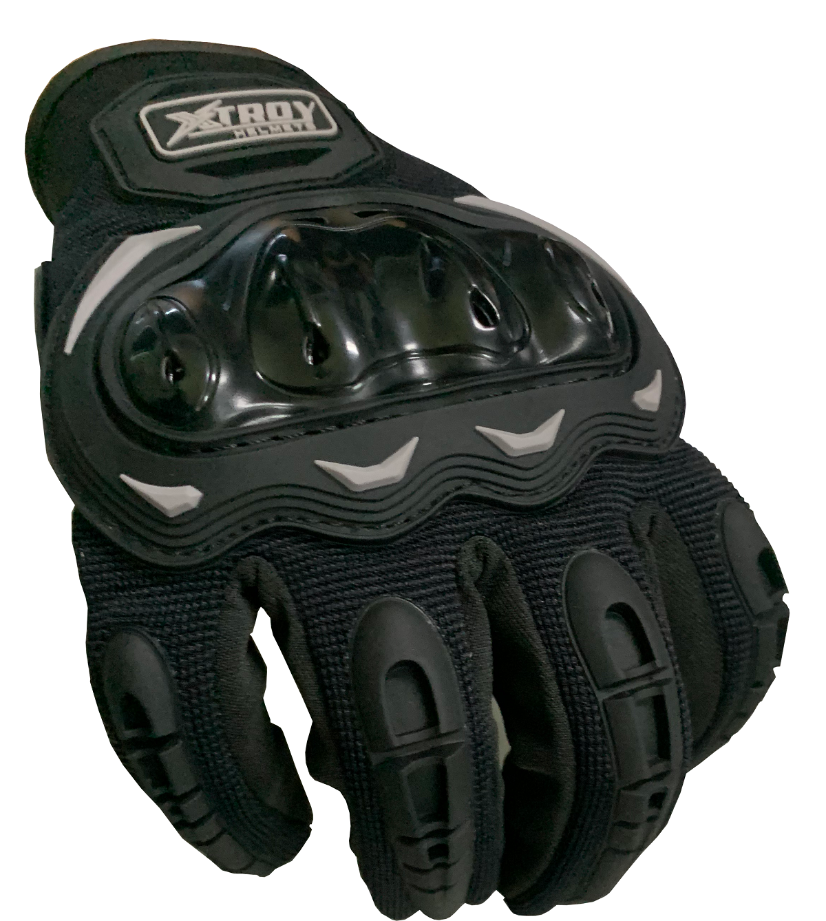 Luva Motociclista Xtroy Preta Com Proteçao Moto Motoqueiro