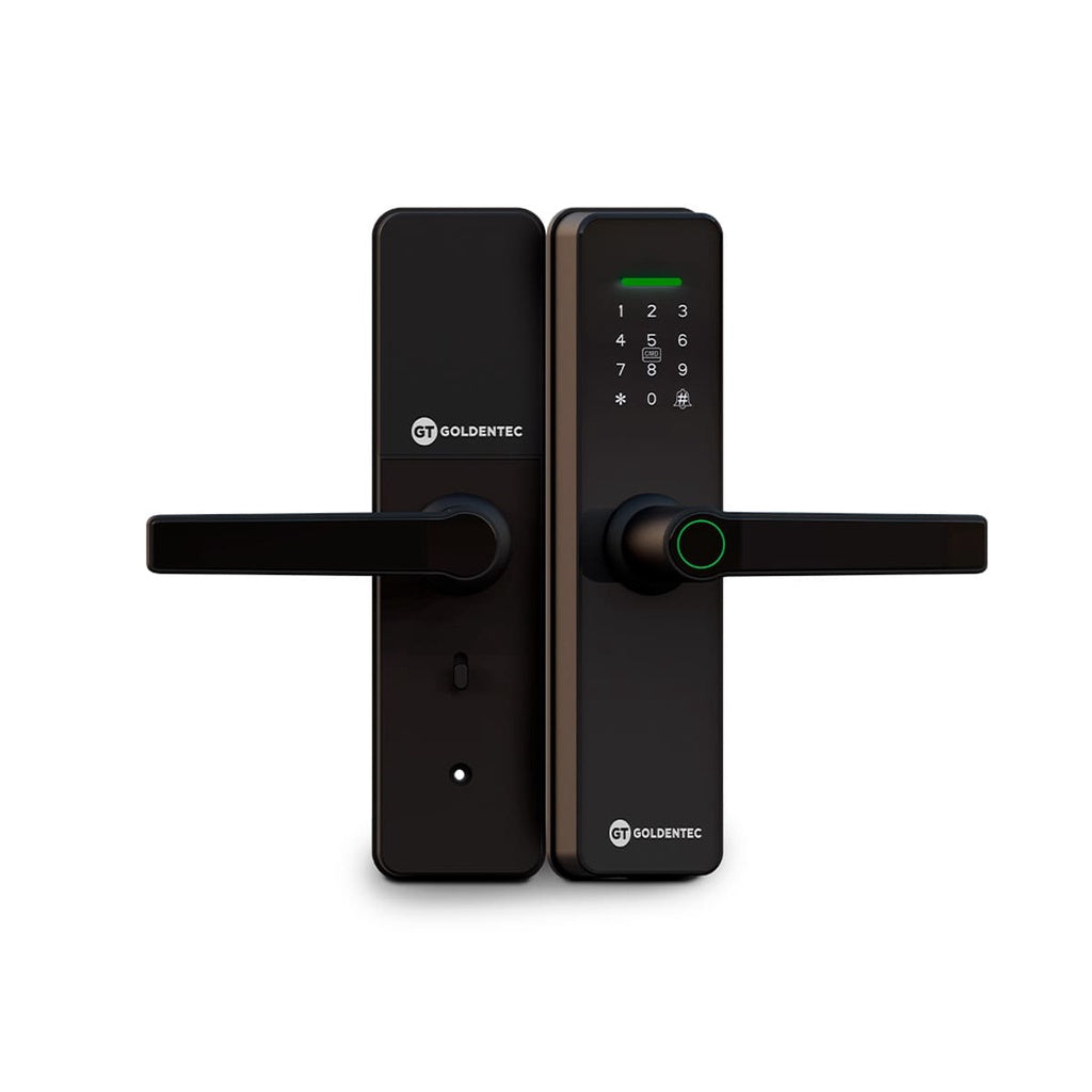 Fechadura Eletrônica Digital Goldentec Com Leitor Biométrico GT Smart