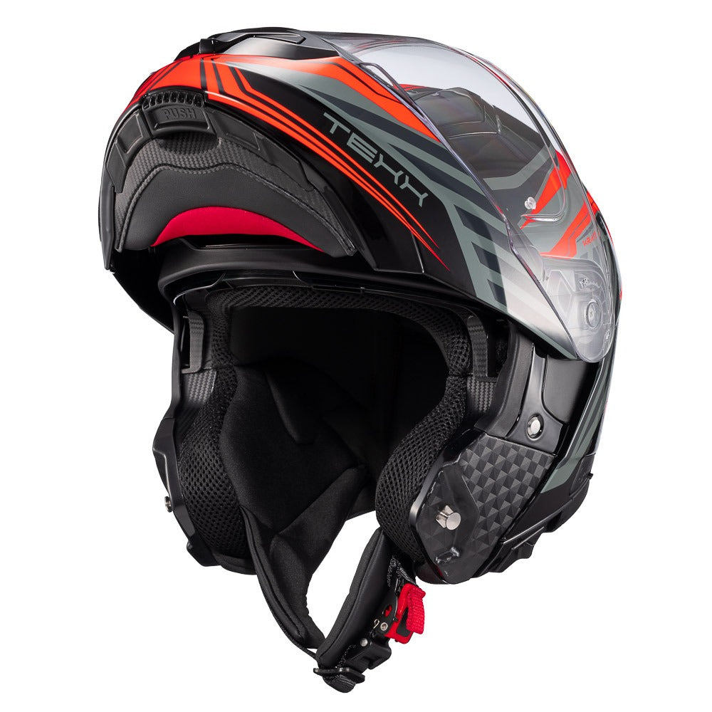 Capacete Escamoteavel Texx Kratos Nomade C/ Óculos Fumê Mega Lopes