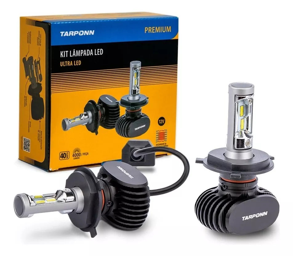 KIT LAMPADA TARPONN ULTRA LED H4 40W E 4000LM CADA 6000K IP 67