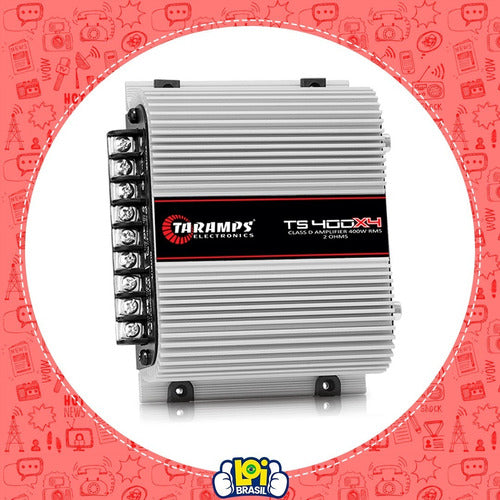 Módulo Taramps Ts400 Digital 400w Rms 4 Canais 2 Ohms
