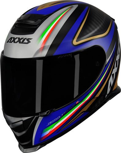 Capacete Fechado Moto Axxis By Mt Eagle Italy Preto Cinza