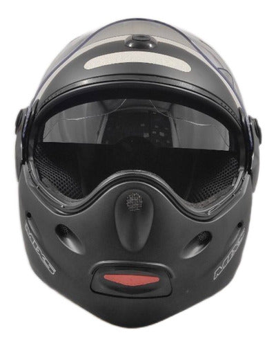 Capacete Escamoteável Mixs Captiva Street Rider Com Óculos