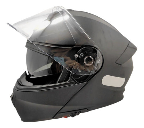 Capacete Escamoteável Xtroy Articulado Robocop C Óculos Fumê
