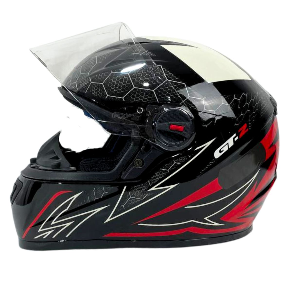 Kit Capacete Moto Fw3 Gt2 Com Narigueira + Viseira Fumê
