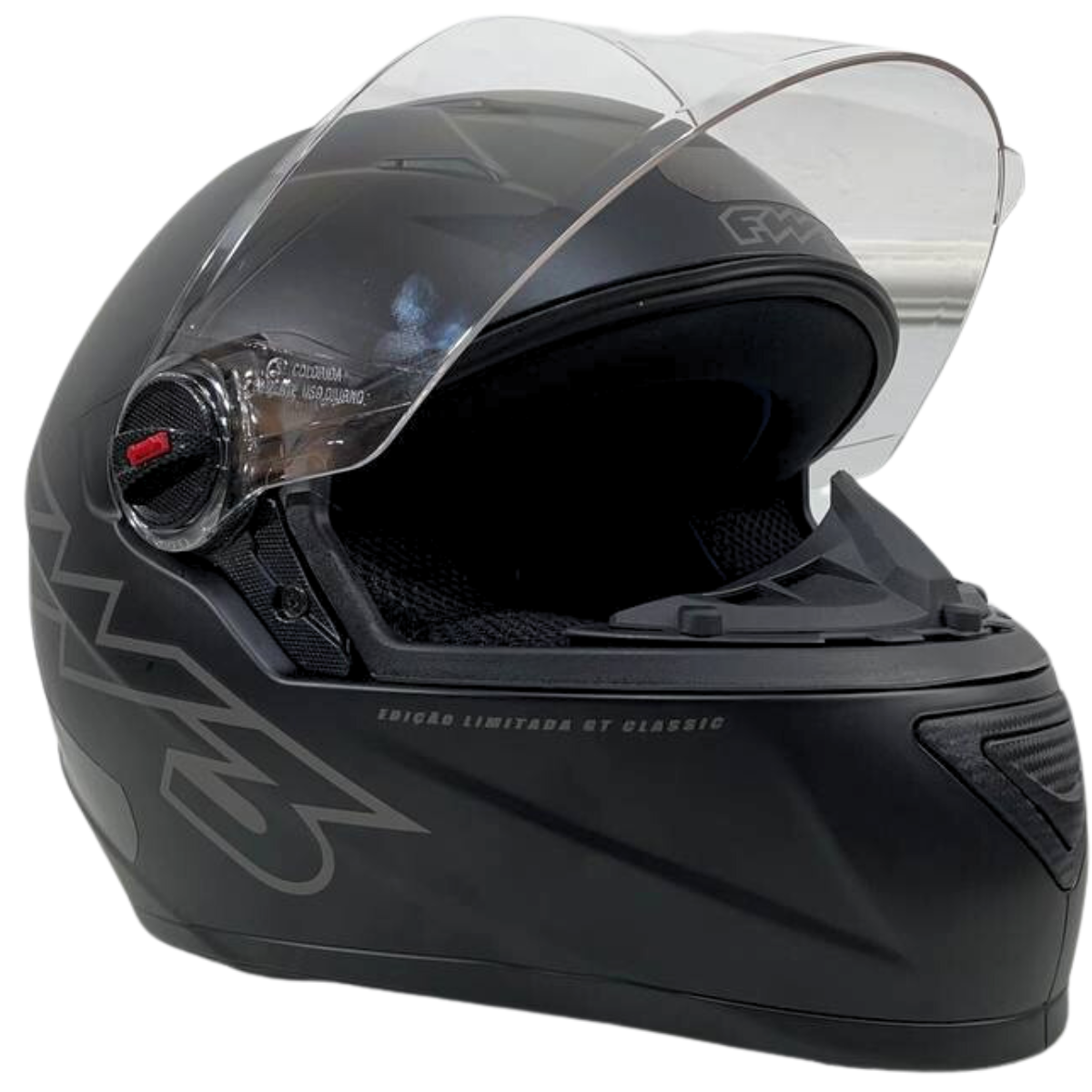 Capacete Moto Fw3 Gt2 Gt5 Viseira Cristal Com Narigueira