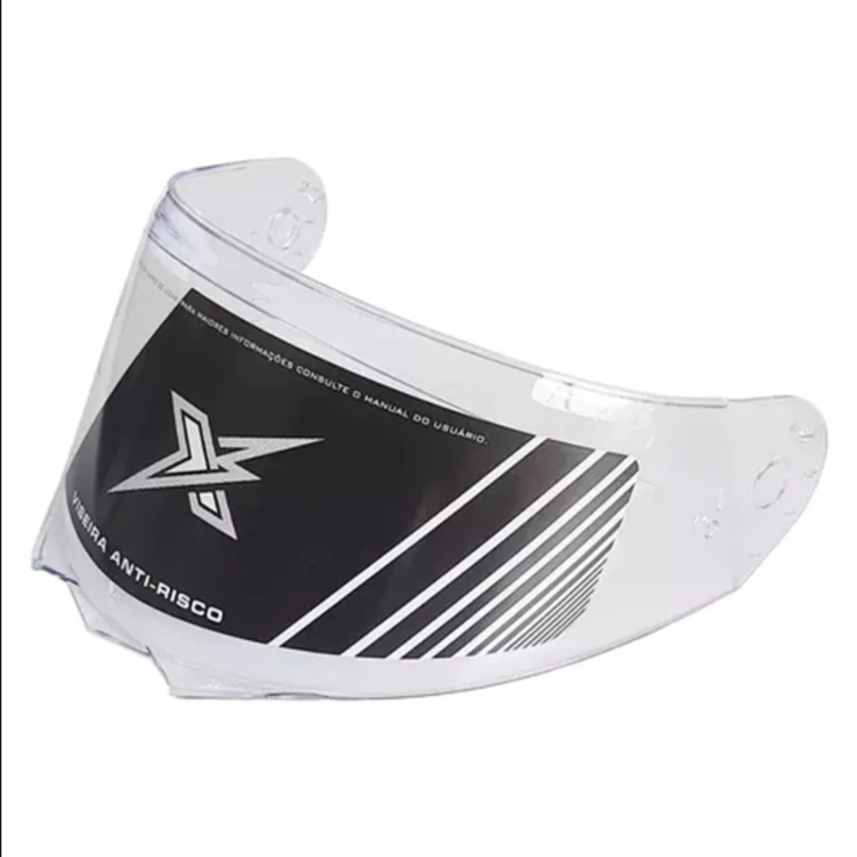 Viseira Ebf Xtroy Articulado 2mm Original Ante Risco Cristal