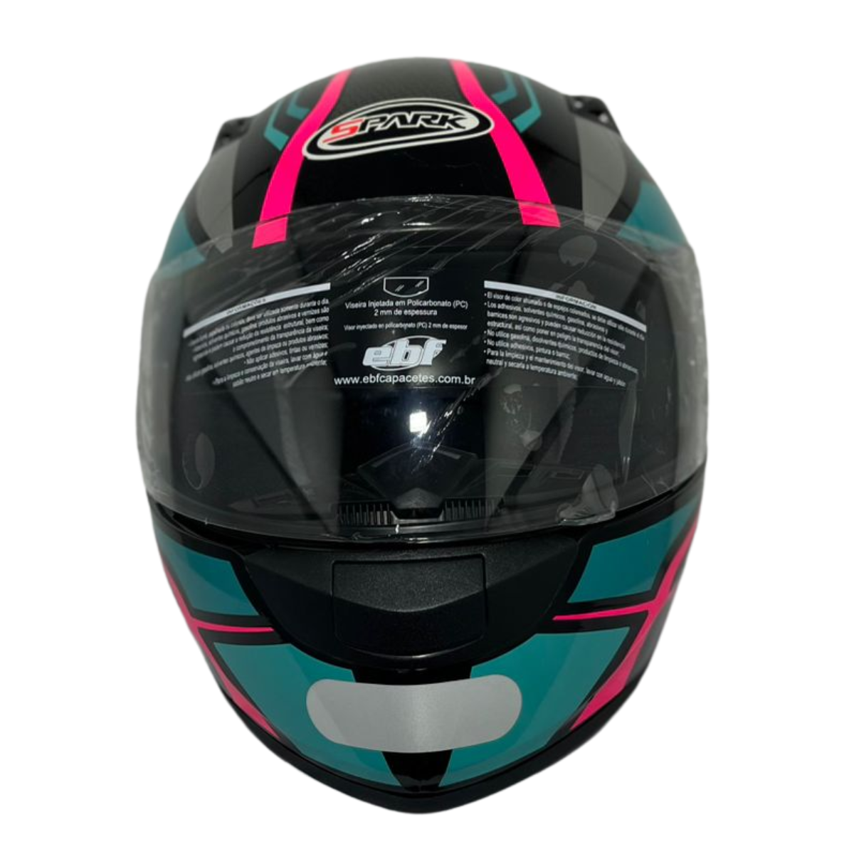 Capacete Fechado New Spark Esportivo Spider C/ Narigueira
