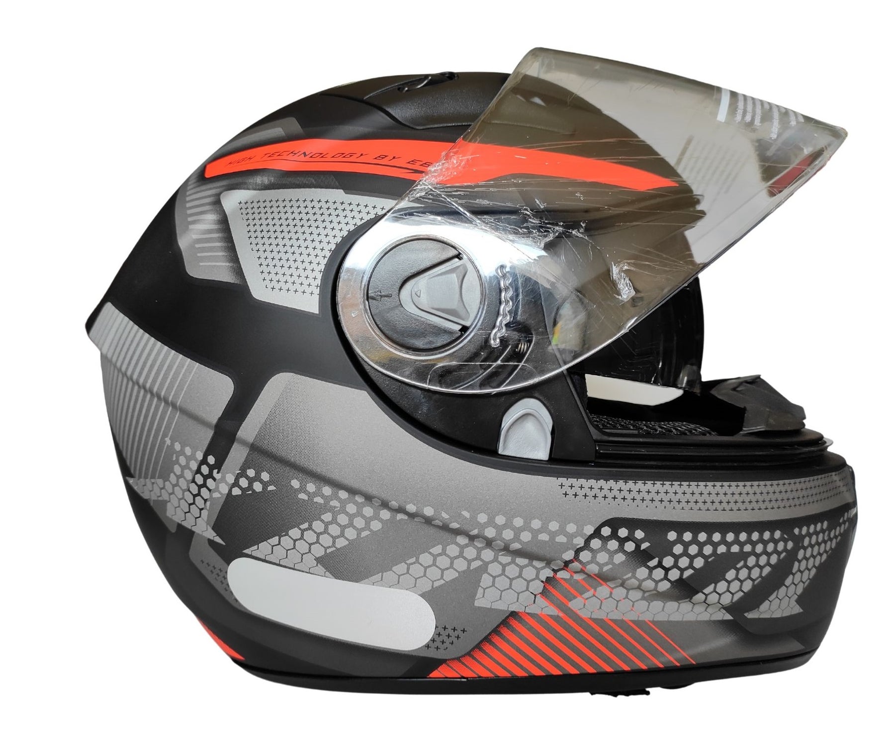 Capacete Moto Ebf Xtroy Com Óculos Interno Fumê + Narigueira