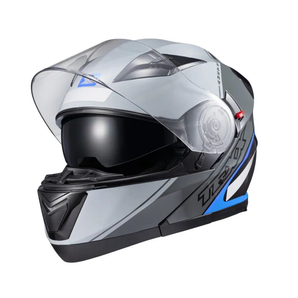 Capacete Escamoteavel Texx Gladiator V3 Makan C/ Óculos Fumê