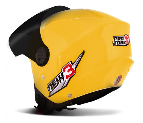 Capacete Aberto Pro Tork New Liberty 3 Three Viseira Fumê