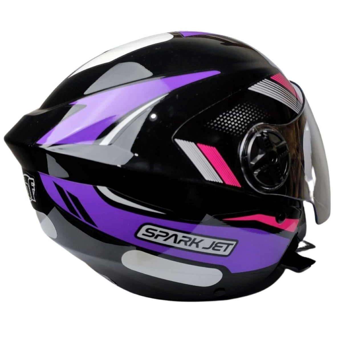 Capacete Moto Aberto Ebf Spark Jet Sting Preto