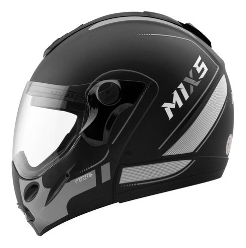 Capacete Escamoteável Mixs Captiva Street Rider Com Óculos