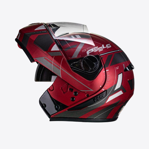 Capacete Moto Articulado Peels Urban Robocop C/ Óculos