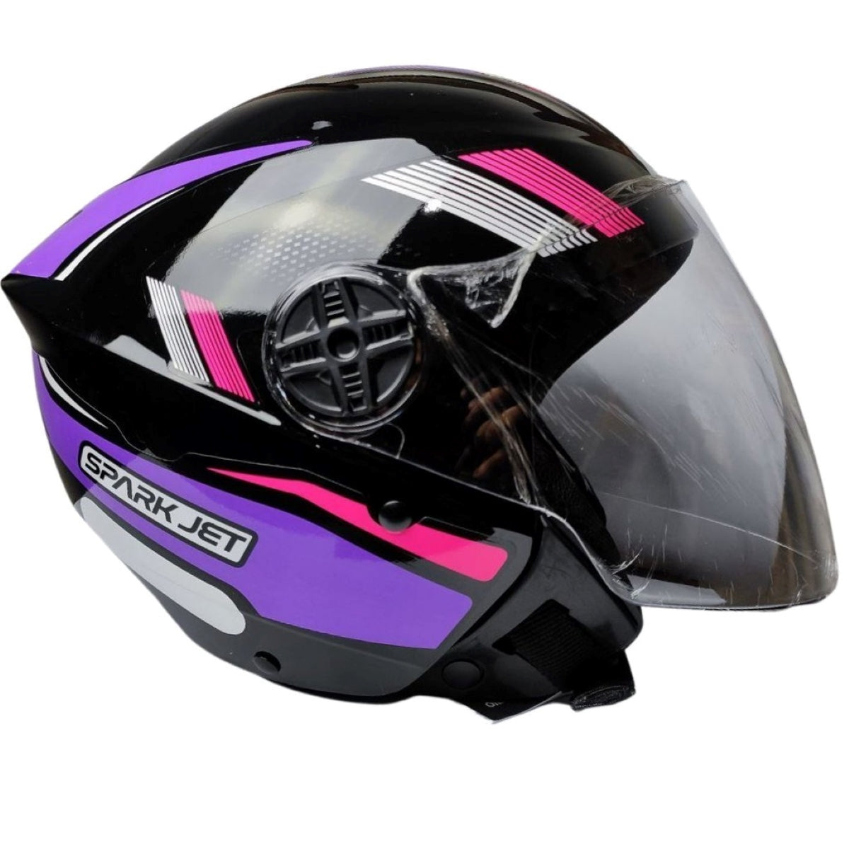 Capacete Moto Aberto Ebf Spark Jet Sting Preto