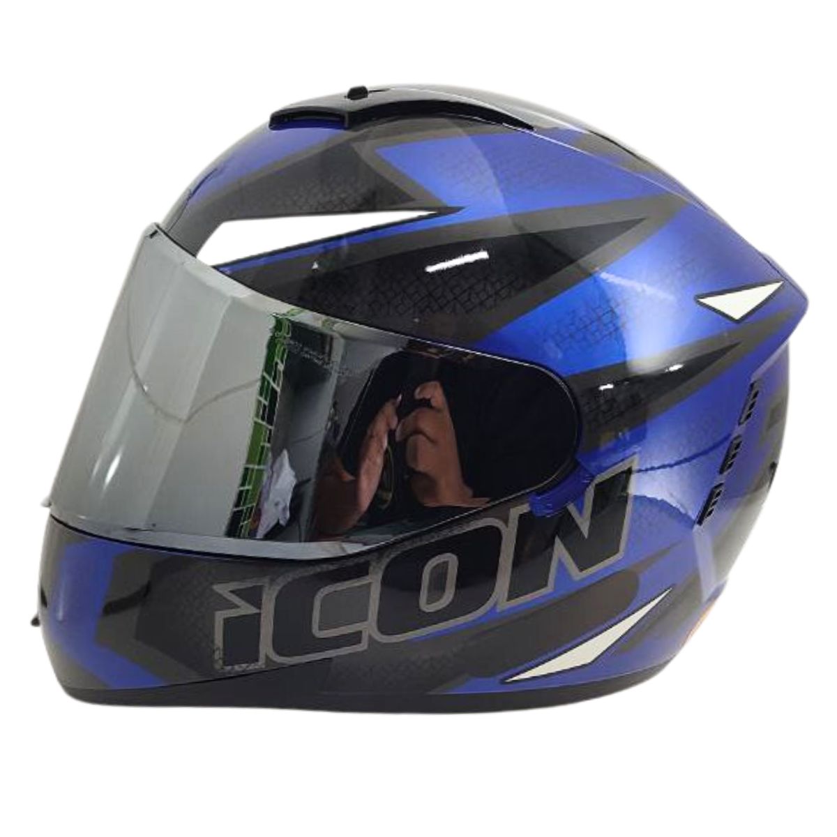 Kit Capacete Fechado Moto Peels Icon Fast + Vis Metalizada