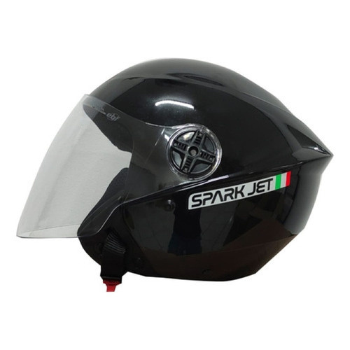 KIT Capacete Moto Ebf Spark Jet Aberto + Viseira Azul