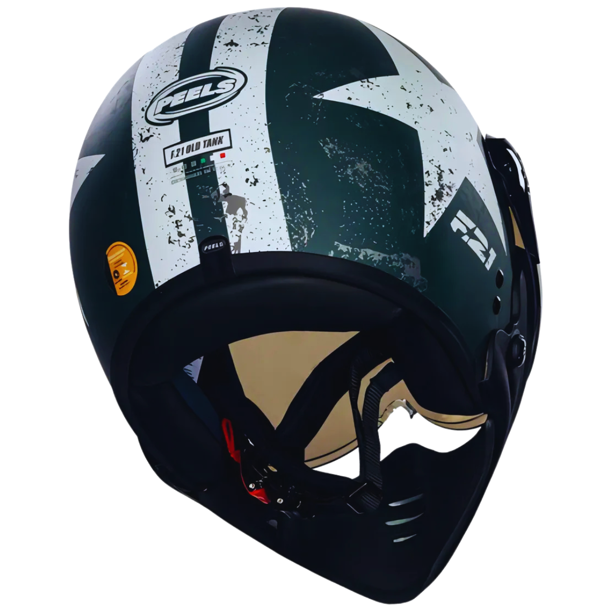 Capacete Moto Peels Com Queixeira Removível F-21 OLD TANK