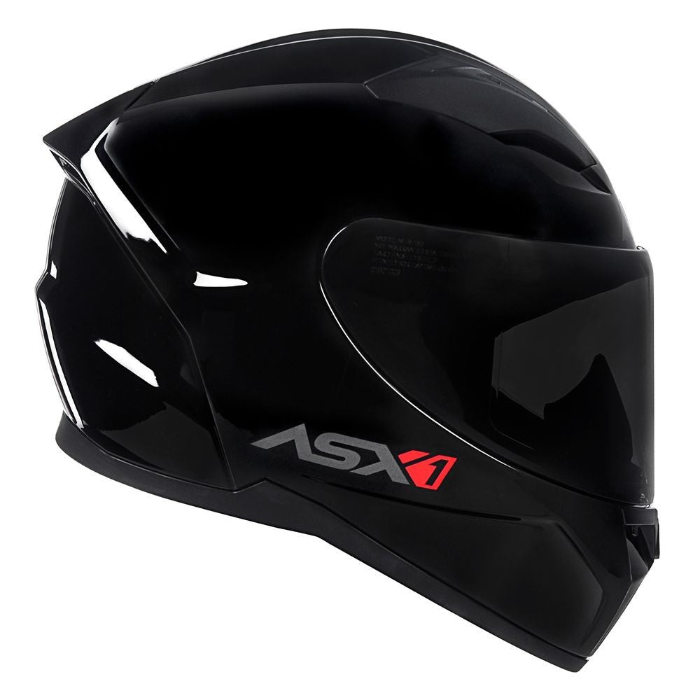Capacete Moto Fechado ASX City Solid + Viseira Fumê