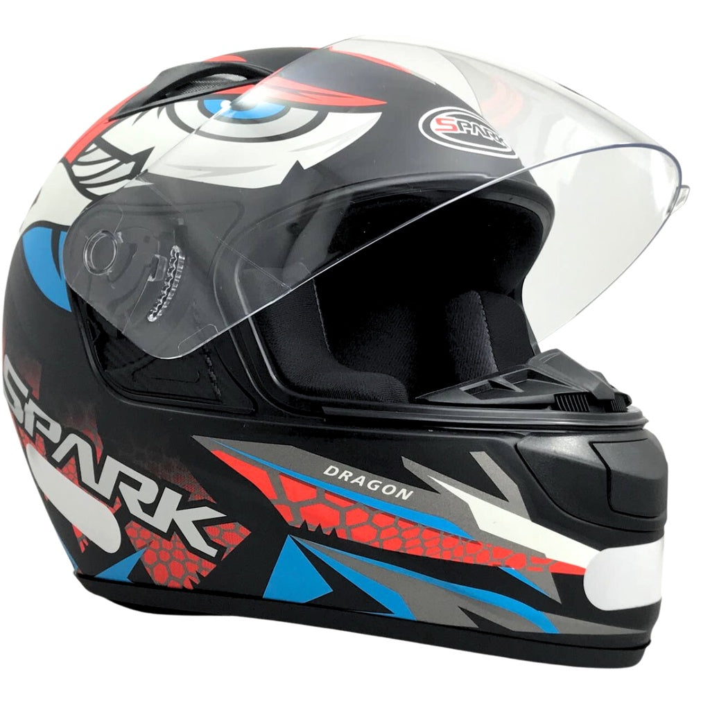 Capacete Moto Ebf New Spark Dragon Esportivo Com Narigueira