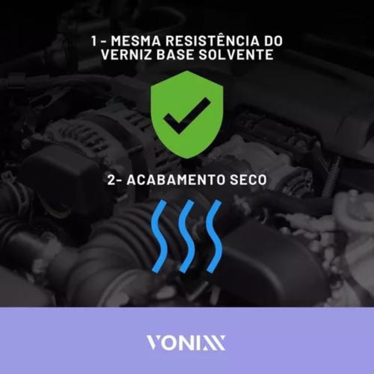 Verniz De Motor Verom Vonixx Brilho Proteção Base Água 1,5l