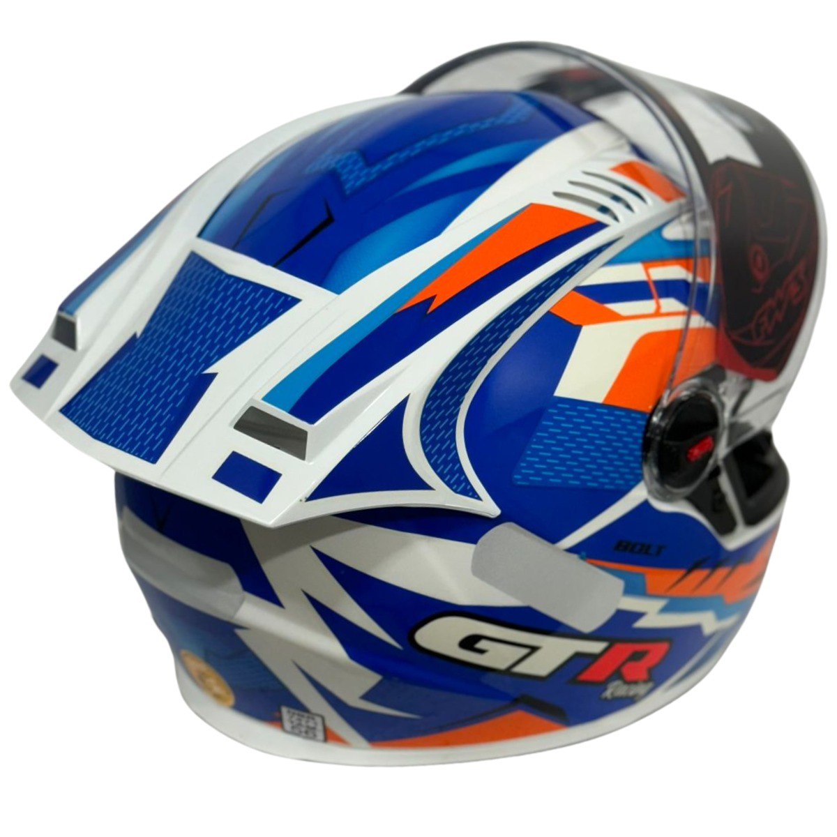Capacete FW3 GT Racing Bolt Design Com Narigueira
