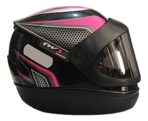 Capacete Moto Fechado Fw3 Automático Com Viseira Fumê