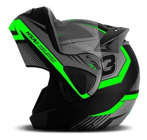 Capacete Articulado Pro Tork V-pro Jet 3 + Narigueira Brinde