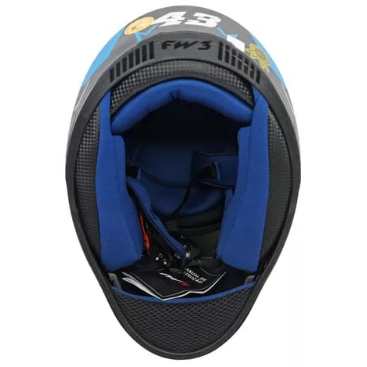 Capacete Fechado Fw3 Gtx 43 Com Oculos Interno