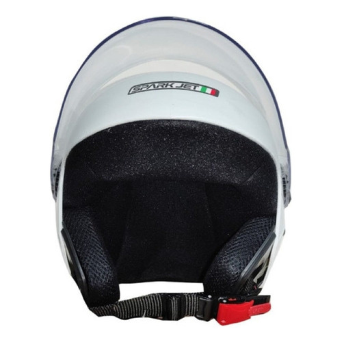 KIT Capacete Moto Ebf Spark Jet Aberto + Viseira Azul