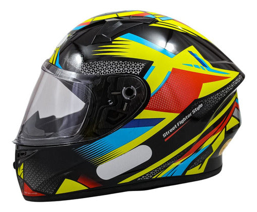 Kit Capacete Xtroy Esportivo Com Narigueira + Vis Camaleão