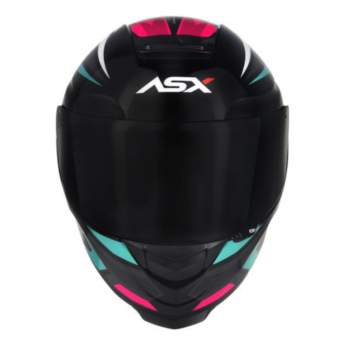 Capacete ASX Eagle Street Brilho Feminino + Viseira Fumê