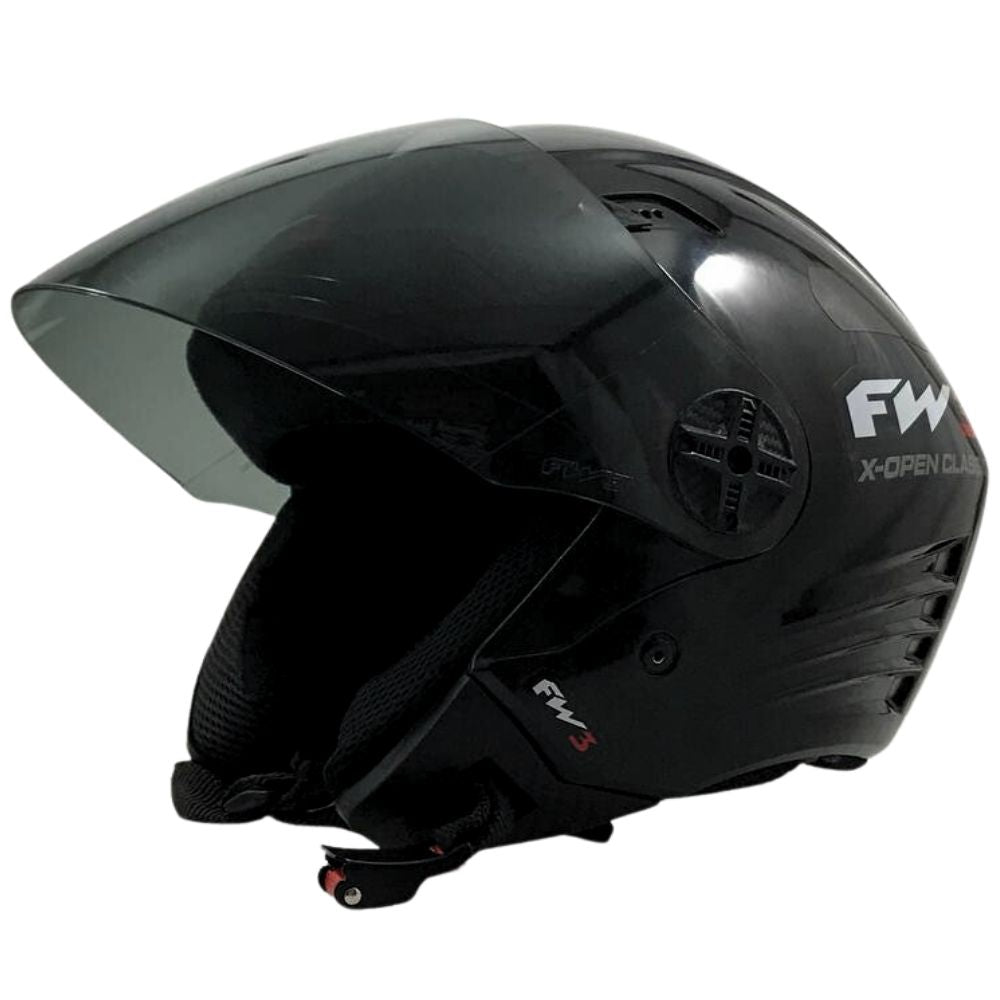 Capacete Aberto Fw3 X Open Com Viseira Fumê E Inmetro