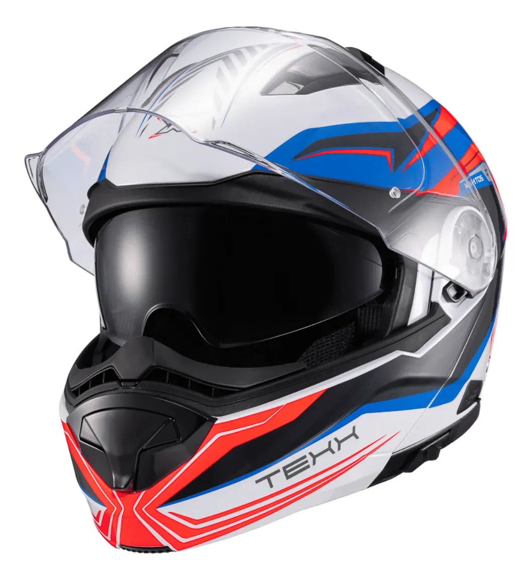 Capacete Escamoteavel Texx Gladiator V3 Kratos C/ Óculos Fumê