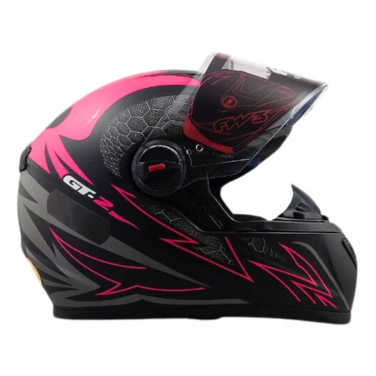 Capacete Fw3 Com Óculos Interno Fumê Gtx Gtn Gt2 Fox Moto