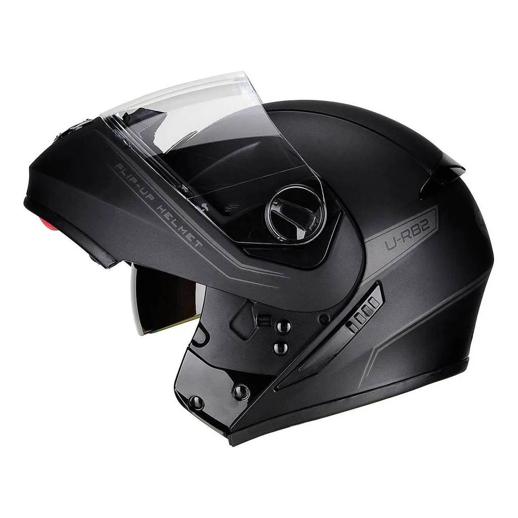 Capacete Robocop Preto Fosco Peels Urban Escamoteável