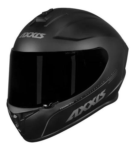 Capacete Axxis Draken Monocolor Preto Fosco Lançamento + Nf