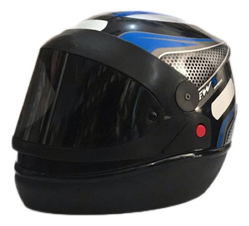 Capacete Moto Fechado Fw3 Automático Com Viseira Fumê