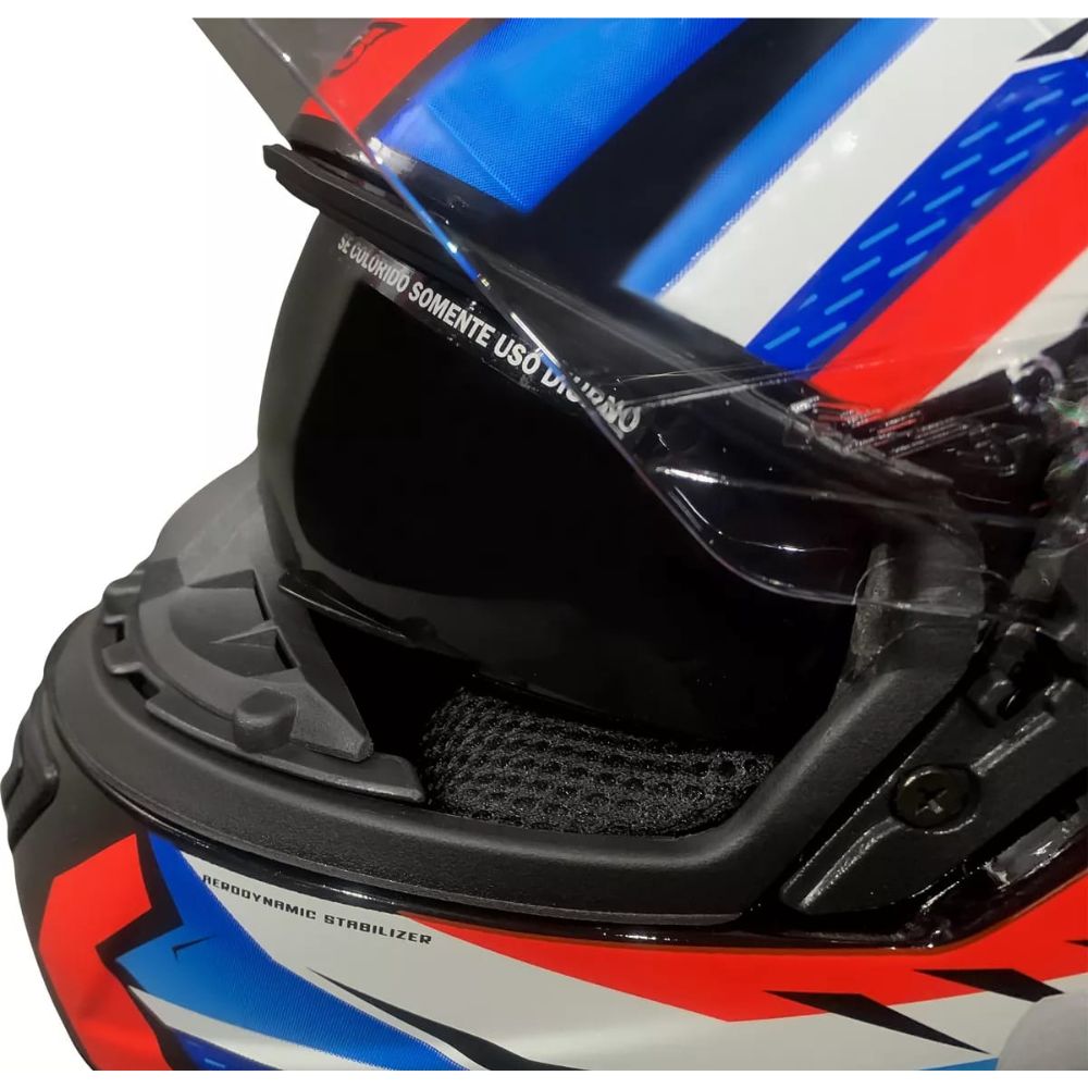 Capacete FW3 GT Racing Bolt Design Com Narigueira