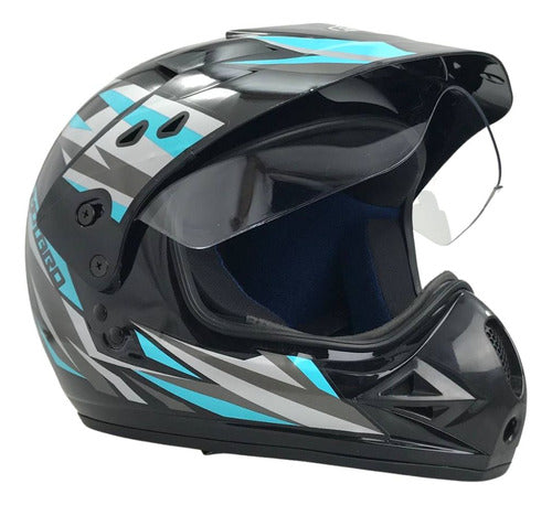 Capacete Ebf Motard New Street Moto Cross Fechado