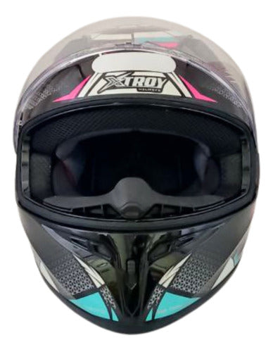 Kit Capacete Xtroy Esportivo Com Narigueira + Vis Camaleão