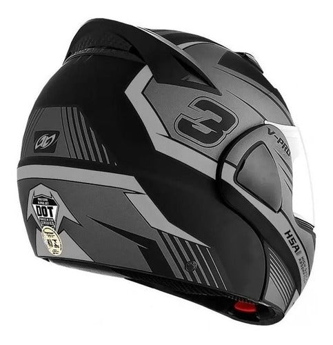 Capacete Articulado Pro Tork V-pro Jet 3 + Narigueira Brinde