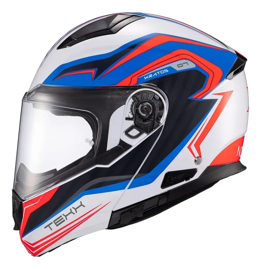 Capacete Escamoteavel Texx Gladiator V3 Kratos C/ Óculos Fumê