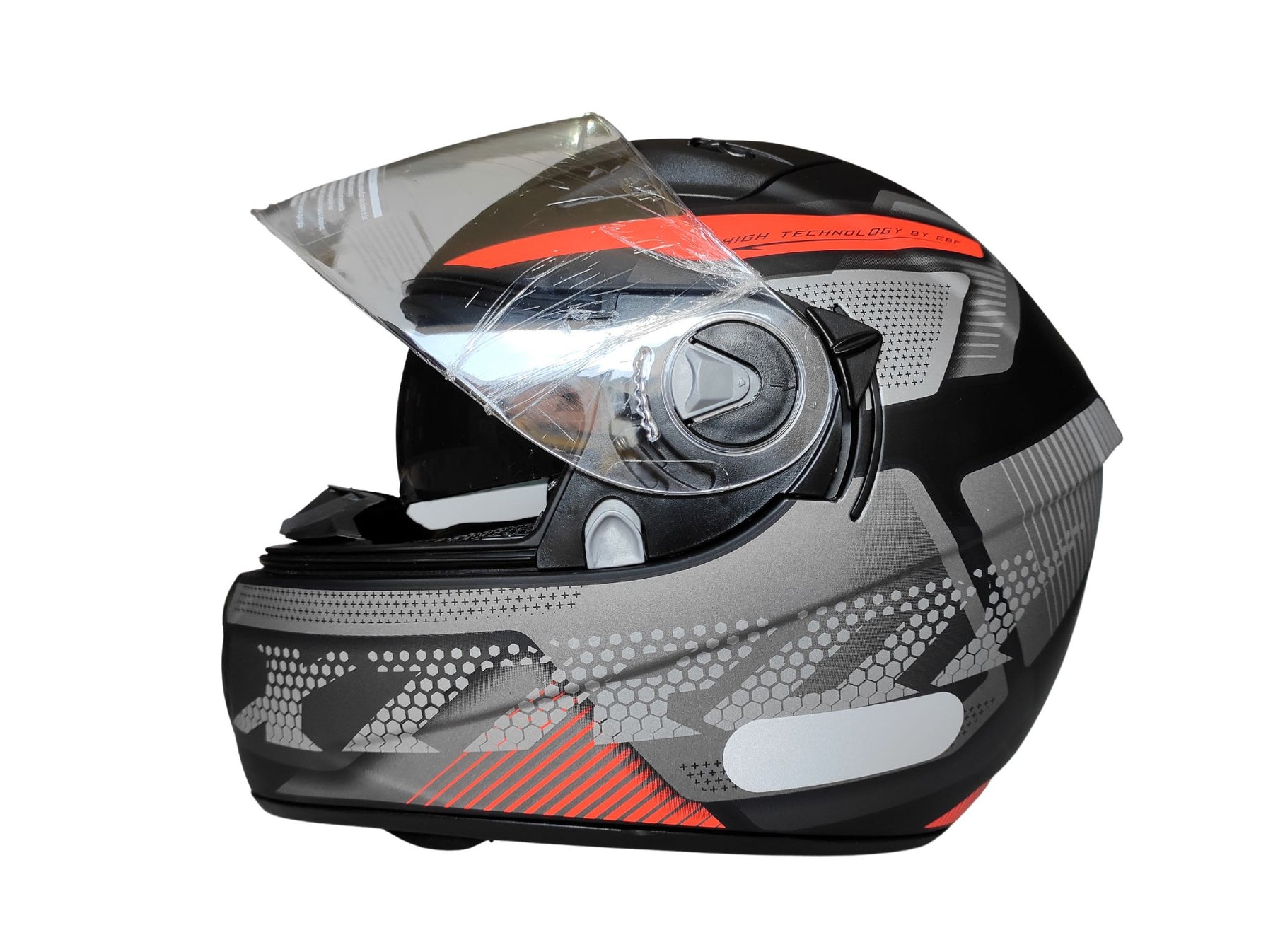 Capacete Moto Ebf Xtroy Com Óculos Interno Fumê + Narigueira