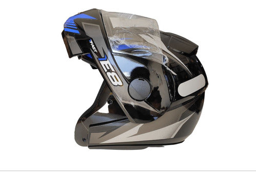 Capacete Articulado Ebf New E8 Robocop Escamoteável + Cores
