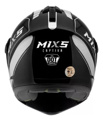 Capacete Escamoteável Mixs Captiva Street Rider Com Óculos