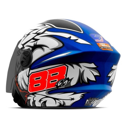Capacete Aberto New Liberty Three Coyote Gp 88 Viseira Fumê