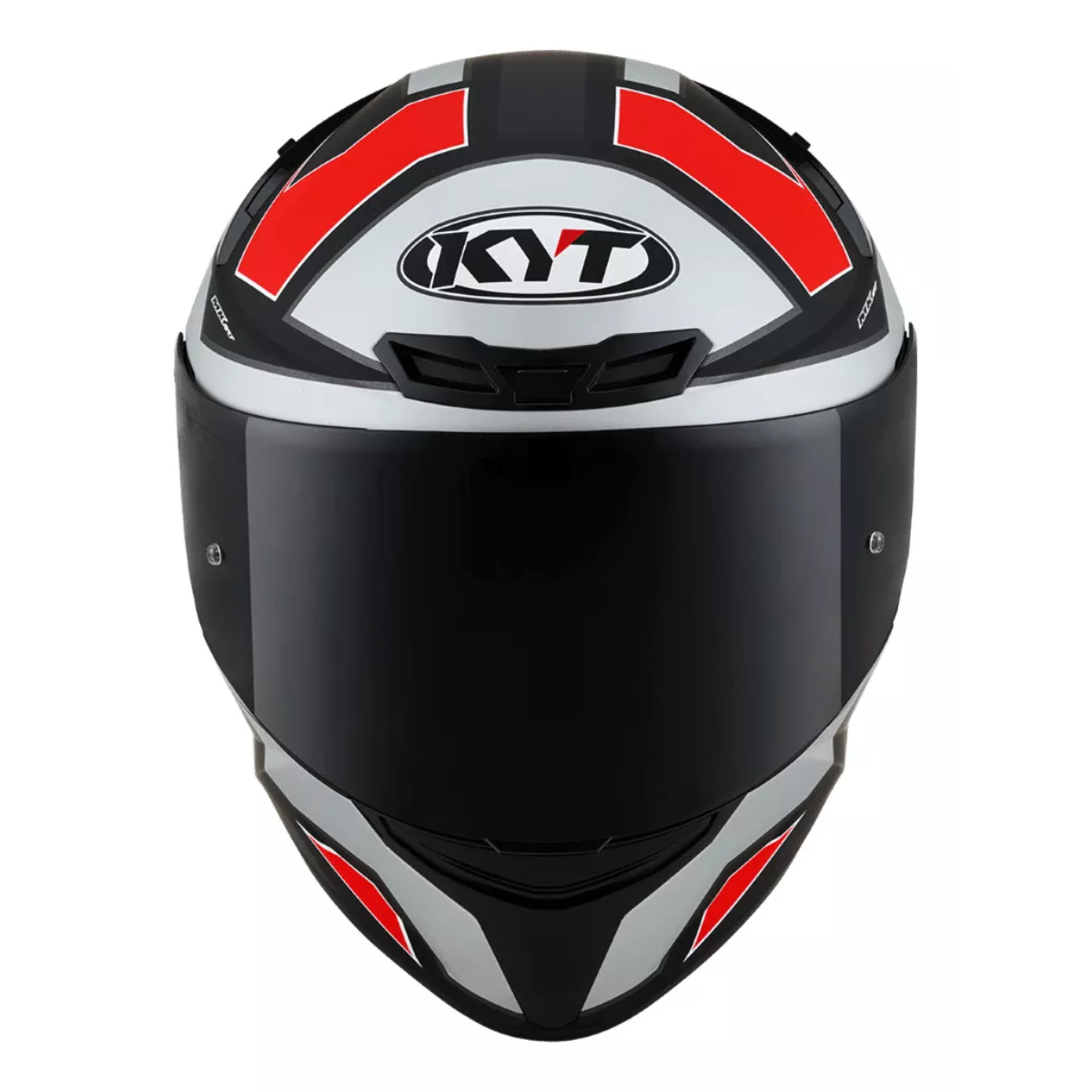 Capacete Moto KYT TT-course Esportivo Electron Cinza/vermelho