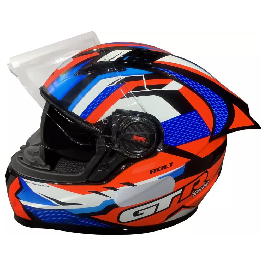 Capacete FW3 GT Racing Bolt Design Com Narigueira